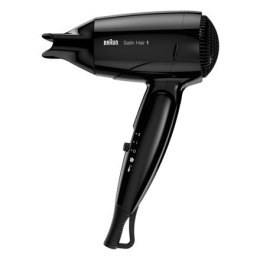 Braun Satin Hair 1 Style&Go Travel Dryer HD130 1200 W, Number of temperature settings 2, Black