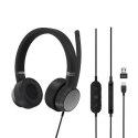 Lenovo | Go Wired ANC Headset | Built-in microphone | Black | USB Type-A, USB Type-C | Wired