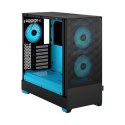 Fractal Design | Pop Air RGB | Okno boczne | Cyan Core TG Clear Tint | ATX, mATX, Mini ITX | Zasilacz w zestawie Nie | ATX