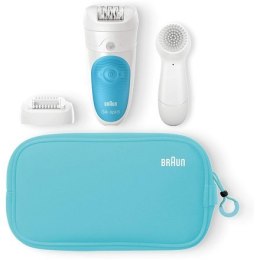 Braun Epilator LEGEPIL SE5-545GS Operating time (max) 30 min, Wet & Dry, White/Blue, Cordless