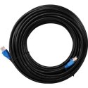 Goobay | CAT 6 Outdoor-patch cable U/UTP | 94389 | 15 m | Black | Prewired, unshielded LAN cable with RJ45 plugs for connecting