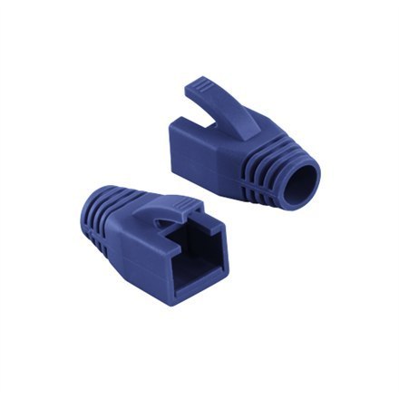 Logilink | Wtyk RJ45 z osłoną odciążającą, 8,0 mm (50 szt.) | MP0035B | RJ45 | Niebieski