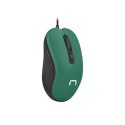 Natec Mouse, Drake, Wired, 3200 DPI, Black/Green