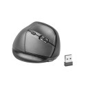 Natec Vertical Mouse, Crake, Wireless, 2000 DPI, Black