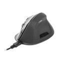 Natec Vertical Mouse, Crake, Wireless, 2000 DPI, Black