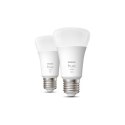 Philips Hue W 9W A60 E27 2pcs pack Philips Hue | Hue W 9W A60 E27, 2pcs pack | E27 | 9 W | Warm White 2700K | Bluetooth and Zigb