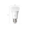 Philips Hue W 9W A60 E27 2pcs pack Philips Hue | Hue W 9W A60 E27, 2pcs pack | E27 | 9 W | Warm White 2700K | Bluetooth and Zigb