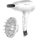 Braun Hair Dryer HD385 2000 W, Number of temperature settings 3, Ionic function, Diffuser nozzle, White