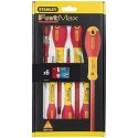 Stanley 065443 FatMax Screwdriver Set Insulated (6 Pieces), Multicolored