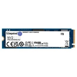 Kingston | SSD | NV2 | 1000 GB | Format SSD M.2 2280 | Interfejs SSD PCIe 4.0 x4 NVMe | Prędkość odczytu 3500 MB/s | Prędkość za