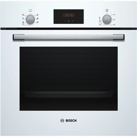 Bosch | HBF113BV1S | Oven | 66 L | Multifunctional | Manual | Mechanical control | Yes | Height 60 cm | Width 60 cm | White