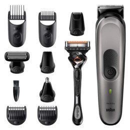 Braun All-in-one trimmer MGK7320 Cordless, Number of length steps 13, Black/Silver