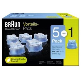 Braun CCR5 + 1 cleaning cartridges, 6 pack