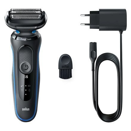 Braun Shaver 51-B1000s	 Operating time (max) 50 min, Wet & Dry, Black/Blue