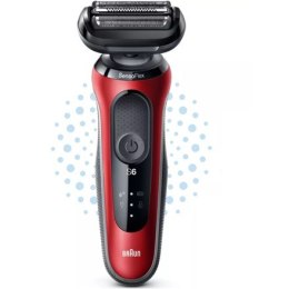 Braun Shaver 61-R1200s	 Operating time (max) 50 min, Wet & Dry, Red/Black