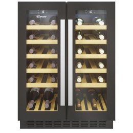 Candy | Wine Cooler | CCVB 60D/1 | Energy efficiency class G | Built-in | Bottles capacity 38 | Cooling type | Black