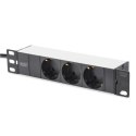 Zestaw sieciowy Digitus 10", szafa 6U, półka, PDU, switch 8-portowy, panel krosowy CAT 6, szary Digitus | Zestaw sieciowy | DN-1