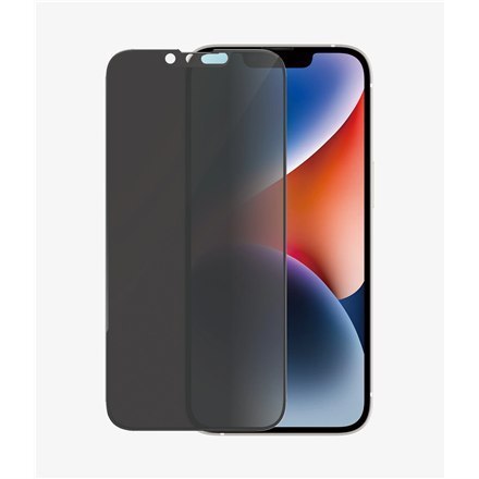 PanzerGlass | Ochraniacz ekranu - szkło - z filtrem prywatności | Apple iPhone 13, 13 Pro, 14 | Czarny | Przezroczysty