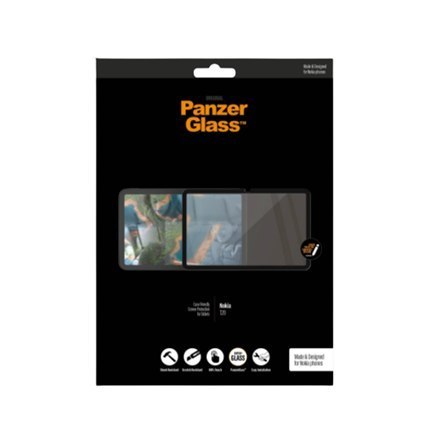 PanzerGlass | Screen protector - glass | Nokia T20 | Tempered glass | Black | Transparent