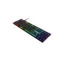 Razer | Deathstalker V2 | Klawiatura dla graczy | Podświetlenie LED RGB | RU | Czarna | Przewodowa | Przełącznik optyczny liniow