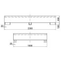 Wanna wychwytowa do zbiornika IBC paletopojemnika MAUZER 2 x 1000L - ocynkowana