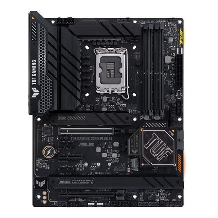 Asus | TUF GAMING Z790-PLUS D4 | Rodzina procesorów Intel | Gniazdo procesora LGA1700 | DDR4 DIMM | Gniazda pamięci 4 | Obsługiw