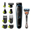 Braun All-in-one Trimmer MGK5280	 Cordless, Wet & Dry, Number of length steps 13, Black/Blue