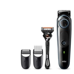 Braun Beard Trimmer BT3340 Cordless and corded, Operating time (max) 80 min, Number of length steps 39, NiMH, Black/Blue