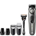 Braun Beard Trimmer BT7320 Cordless and corded, Operating time (max) 100 min, Number of length steps 39, Li-Ion, Black/Silver