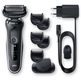 Braun Shaver 51-W1500s	 Operating time (max) 50 min, Wet & Dry, Black/White