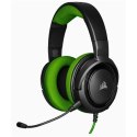 Corsair Stereo Gaming Headset HS35 Built-in microphone, Black/Green, Over-Ear