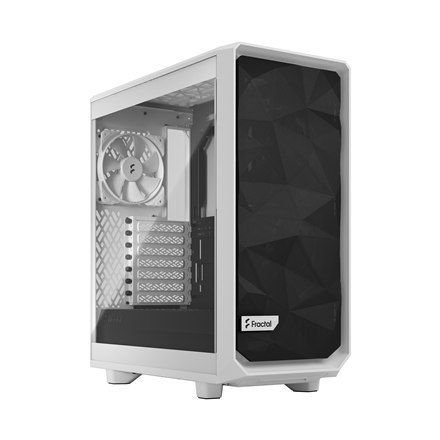 Fractal Design | Meshify 2 Compact Lite | Okno boczne | Biały TG Clear | Mid-Tower | Zasilacz w zestawie Nie | ATX