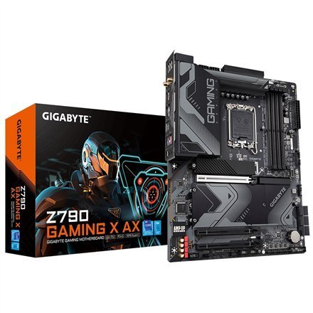 Gigabyte | Z790 GAMING X AX 1.0 M/B | Rodzina procesorów Intel | Gniazdo procesora LGA1700 | Pamięć DDR5 DIMM | Gniazda pamięci