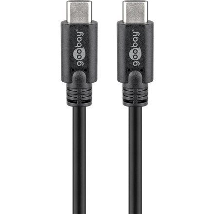 Goobay | USB-C cable | Male | 24 pin USB-C | Male | Black | 24 pin USB-C | 0.5 m