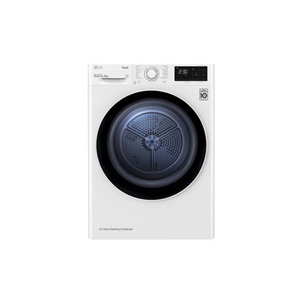 LG | RH80V3AV6N | Dryer Machine | Energy efficiency class A++ | Front loading | 8 kg | LED | Depth 69 cm | Wi-Fi | White