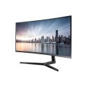 Samsung Curved Monitor LC34H890WGRXEN 34 ", VA, WQHD, 3440 x 1440, 21:9, 4 ms, 300 cd/m², Silver, 100 Hz, HDMI ports quantity 1