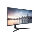 Samsung Curved Monitor LC34H890WGRXEN 34 ", VA, WQHD, 3440 x 1440, 21:9, 4 ms, 300 cd/m², Silver, 100 Hz, HDMI ports quantity 1