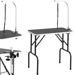 Stół groomerski do strzyżenia psów składany przenośny 60 kg 805 x 460 mm 1 smycz