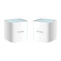 Router D-Link EAGLE PRO AI AX1500 Mesh System M15-2 (2-pack) | 802.11ax | 1200+300 Mbit/s | Porty Ethernet LAN (RJ-45) 1 | Wspar