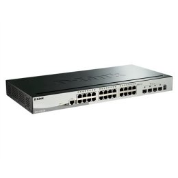 D-Link | Stackable Smart Managed Switch with 10G Uplinks | DGS-1510-28X/E | Managed L2 | Rackmountable | 10/100 Mbps (RJ-45) por