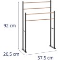 Stojak wieszak łazienkowy na ręczniki 4 drążki - czarny