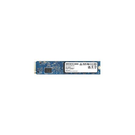 Dysk SSD Synology SNV3510-400G o pojemności 400 GB z interfejsem NVMe PCIe 3.0 x4. M.2 22110, prędkość odczytu 3000 MB/s, prędko