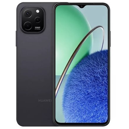 Huawei nova Y61 Midnight Black, 6.52", IPS LCD, 720 x 1600, Wewnętrzna RAM 4 GB, 64 GB, microSDXC, Dual SIM, Główny aparat 50+2+