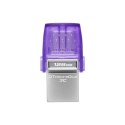 Kingston | DataTraveler | DT Micro Duo 3C | 128 GB | USB Type-C and Type-A | Purple