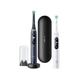 Oral-B | iO8 Series Duo | Electric Toothbrush | Rechargeable | For adults | ml | Number of heads | Black Onyx/White | Number of