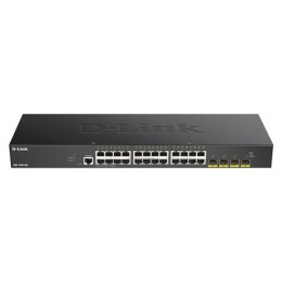 D-Link | Stackable Smart Managed Switch with 10G Uplinks | DGS-1250-28X/E | Web managed | Rackmountable | 10/100 Mbps (RJ-45) po