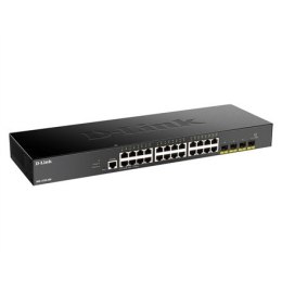 D-Link | Stackable Smart Managed Switch with 10G Uplinks | DGS-1250-28X/E | Web managed | Rackmountable | 10/100 Mbps (RJ-45) po