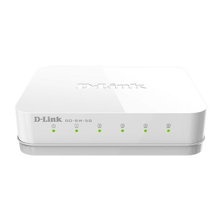 D-Link | Switch | GO-SW-5G/E | Unmanaged | Desktop | 10/100 Mbps (RJ-45) ports quantity | 1 Gbps (RJ-45) ports quantity 5 | SFP