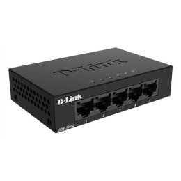 D-Link | Przełącznik Ethernet | DGS-105GL/E | Bez zarządzania | Stacjonarny | Ilość portów 10/100 Mbps (RJ-45) 5, Ilość portów 1