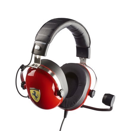 Thrustmaster | Gaming Headset | T Racing Scuderia Ferrari Edition | Wired | Over-Ear | Noise canceling | Red/Black